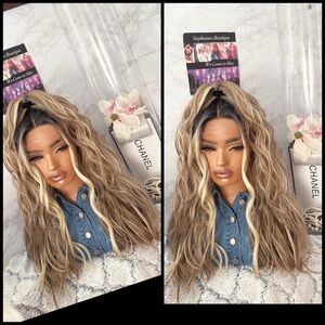 Human Hair Blended Lace Front Wig
